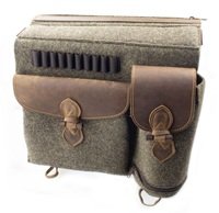 Ansitztasche aus Wollfilz und Leder – Bild 3