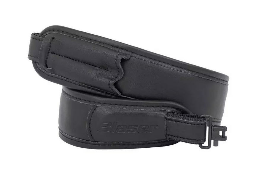 Blaser Gewehrriemen Leder Schwarz