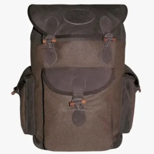 Lautloser Wollrucksack mit Leder